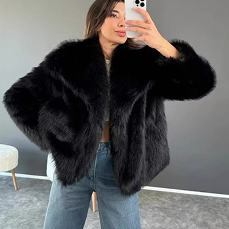 ✅Free Shipping✈️Women's Fluffy Short Coat-9