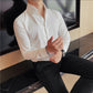 🔥🖤Early Black Friday Sale🔥Men's V-Neck Dress Shirt-2