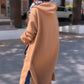 🍂 Early-bird price 50% Rabatt 🍁Lange, lässige, einfarbige Damenjacke mit Kapuze