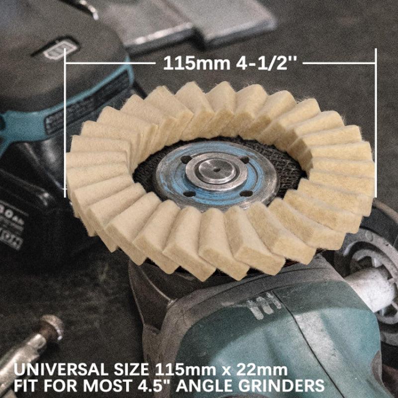✨New Arrival✨Wool Felt Flap Discs Polishing Wheel-5