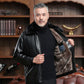❄️Winter Specials❄️ Men's Warm Zipper Faux Leather Jackets-9