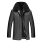 ❄️Winter Specials❄️ Men's Warm Zipper Faux Leather Jackets-11