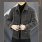 ✨New Arrival✨Men's Fashion Plaid Warm Lapel Jacket-6