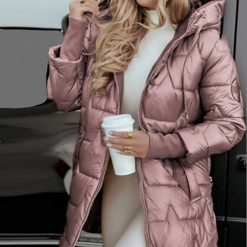 ❄️Step into Winter Discount Sale❄️Women's Winter Warm Hooded Mid-Length Coats-5