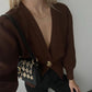 ✨New Arrival✨Women’s Elegant One Button Knit Sweater Cardigan-3