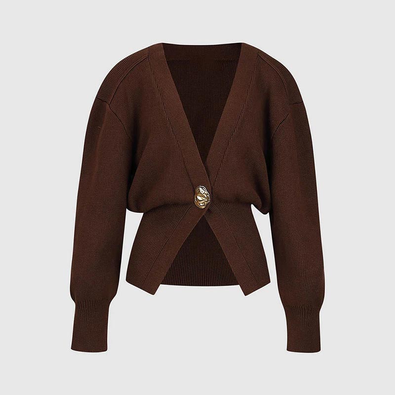✨New Arrival✨Women’s Elegant One Button Knit Sweater Cardigan-9