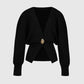 ✨New Arrival✨Women’s Elegant One Button Knit Sweater Cardigan-10