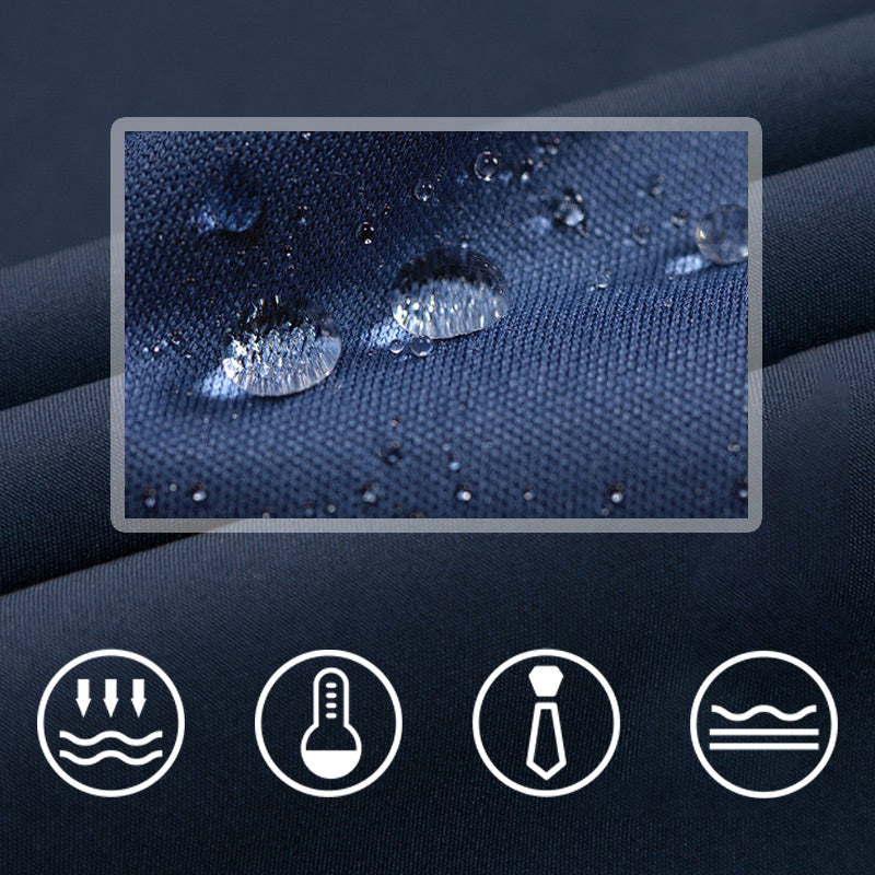 Men's Windproof Lapel Zipper Jacket-6