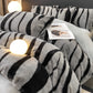 👍[High quality] 🔥Milk plush thick warm 4-piece bedding set-1