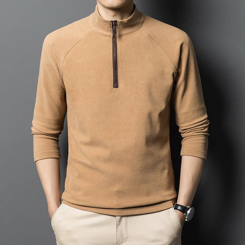 ✨New Arrival✨Men's Warm Long Sleeve Quarter Zip Sweatshirt-2