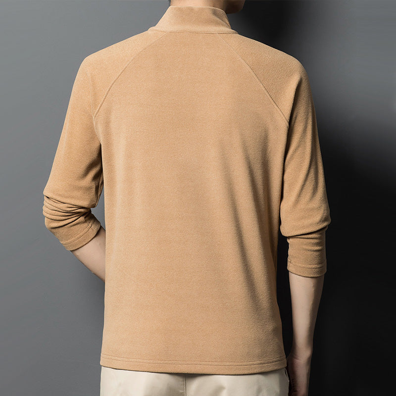 ✨New Arrival✨Men's Warm Long Sleeve Quarter Zip Sweatshirt-3
