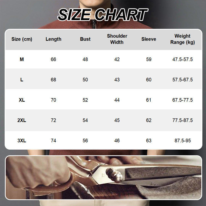 ✨New Arrival✨Men's Warm Long Sleeve Quarter Zip Sweatshirt-8