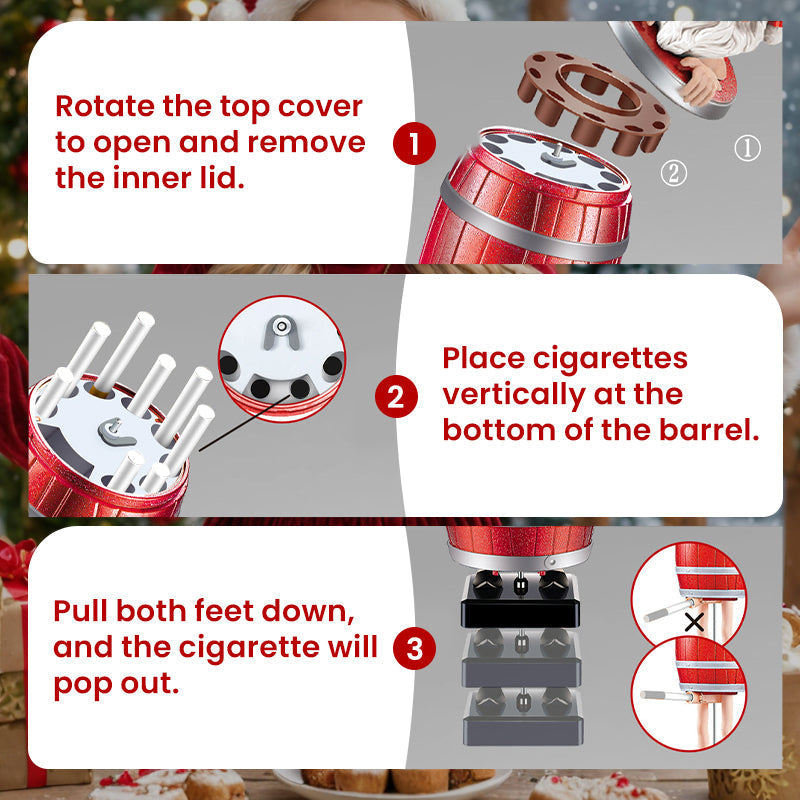 🎅Xmas Sales - 50% OFF🎄Creative Santa Claus Pop-up Cigarette Dispenser-5