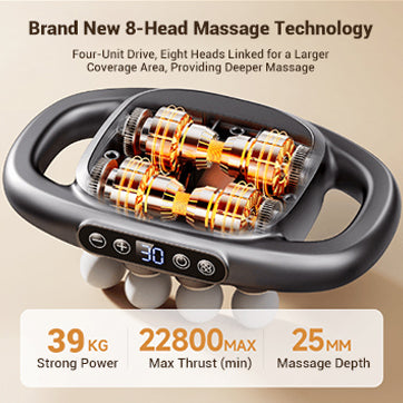 🔥2025 Heißer Verkauf！16-Antrieb 8-Kopf Massage Pistole Set