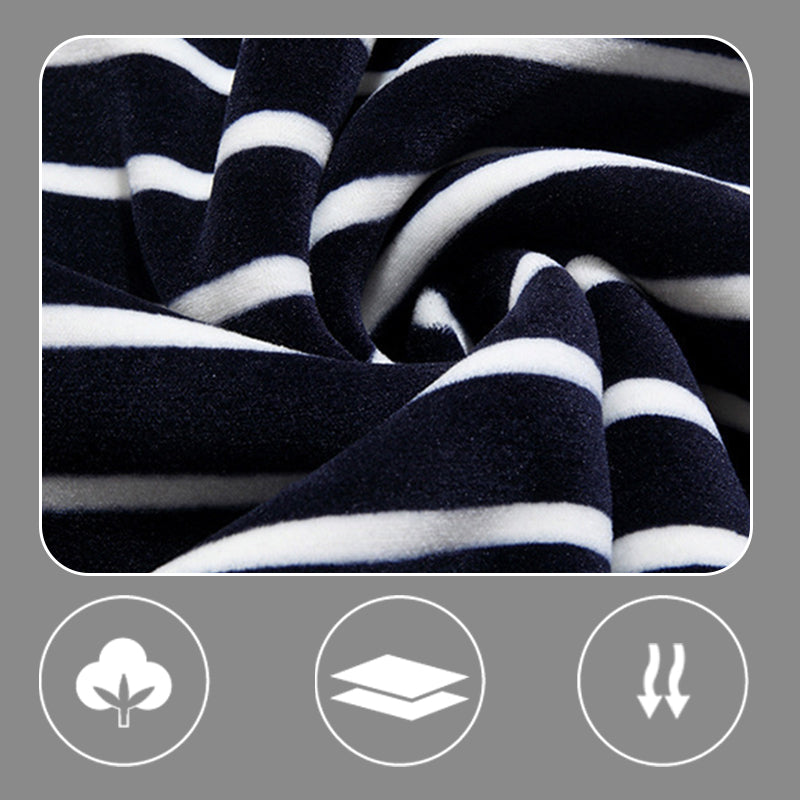 🔥Give the elders a warm winter🍃Men's warm striped comfortable and fashionable sweater-6