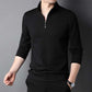 ✨New Arrival✨Men's Solid Half Zip Long-Sleeve Tops-3