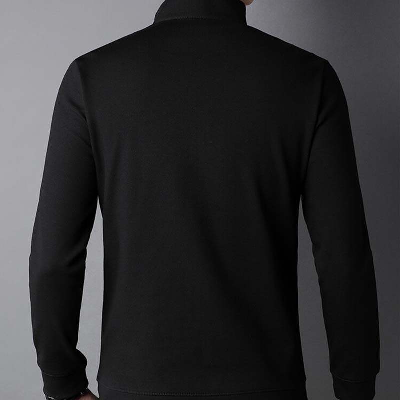 ✨New Arrival✨Men's Solid Half Zip Long-Sleeve Tops-5
