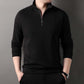 ✨New Arrival✨Men's Solid Half Zip Long-Sleeve Tops-10