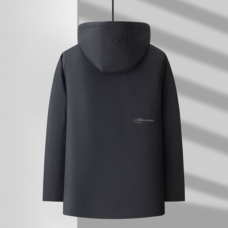 🔥Give the elders a warm winter🍃Men's Business Padded Parka-4