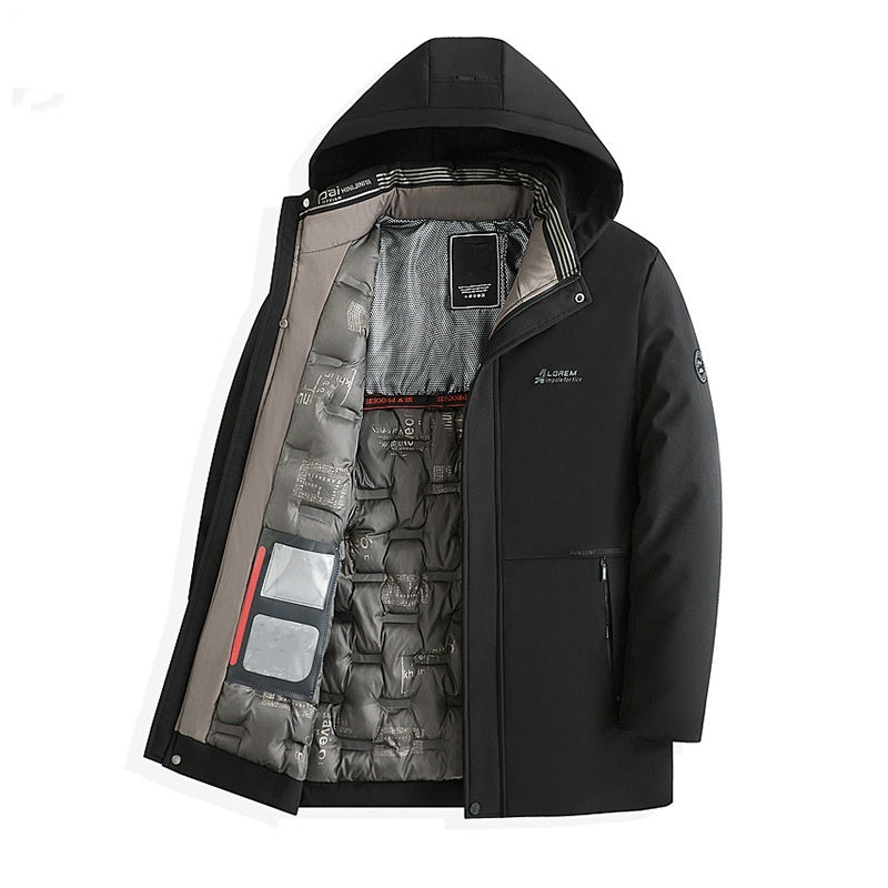 🔥Give the elders a warm winter🍃Men's Business Padded Parka-10