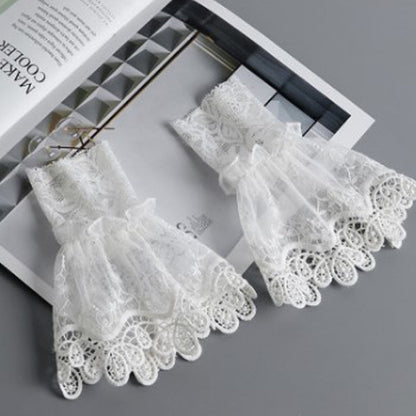 Detachable Elastic Lace Fake Sleeve Cuffs