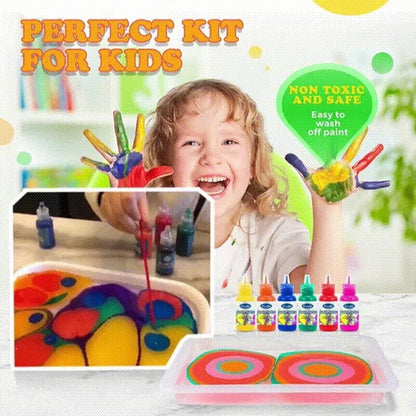 Bestes Geschenk für Kinder🎁Wasser-Marmorier-Mal-Kunst-Set