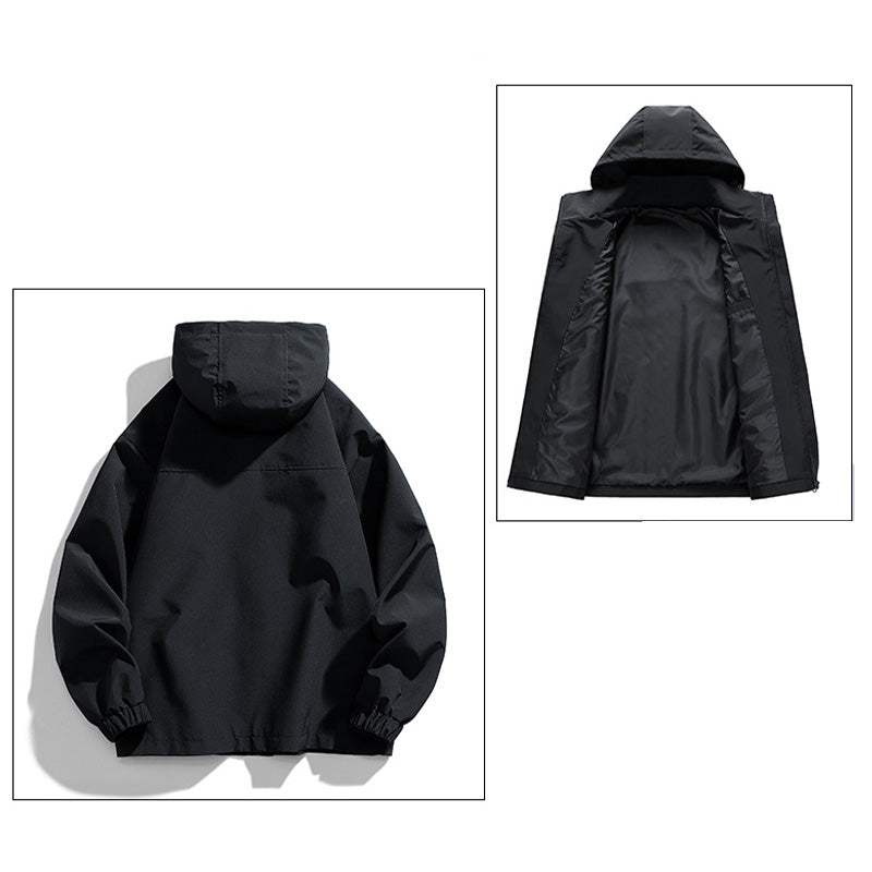 Men's Casual Warm Zip-Up Hooded Jacket（50% OFF）-3