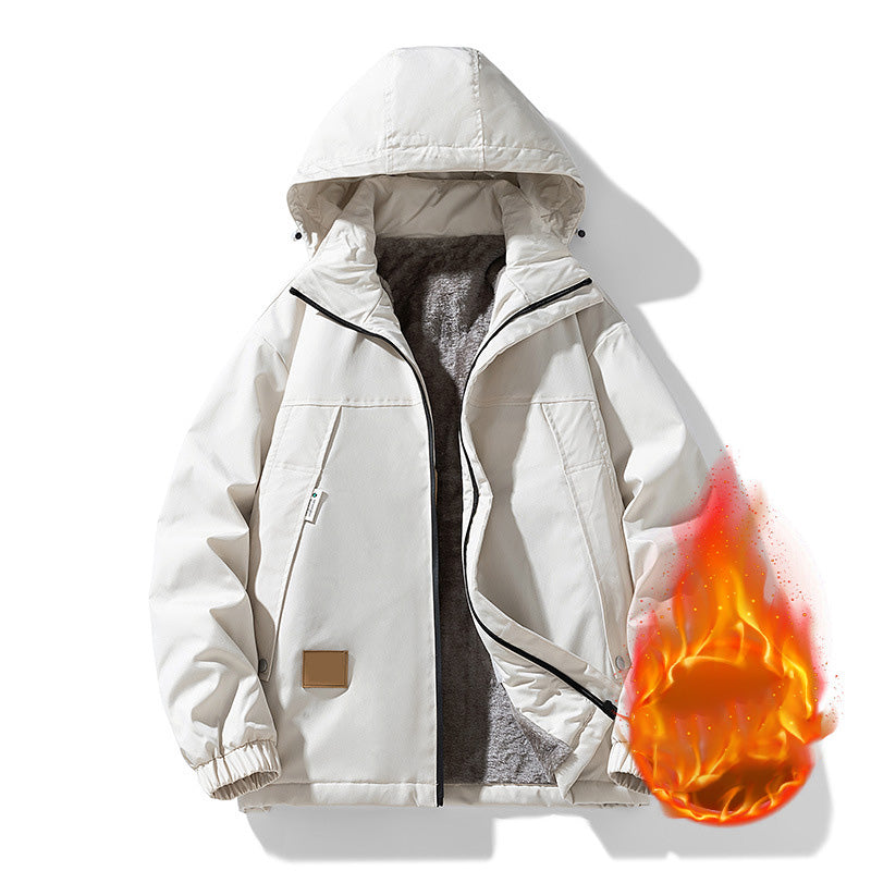 Men's Casual Warm Zip-Up Hooded Jacket（50% OFF）-14