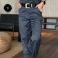 Unisex High Waist Casual Straight Blazer Pants-4