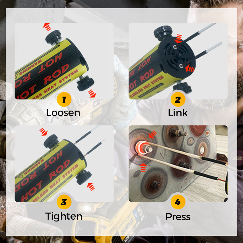 Magnetic Induction Heater Kit - 1100W Induction Heat Bolt Removal Tool-5
