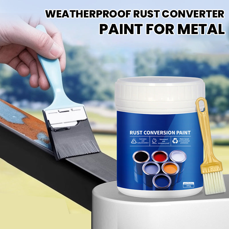 ✨2025 HOT SALE New Arrival✨Weatherproof Rust Converter Paint for Metal