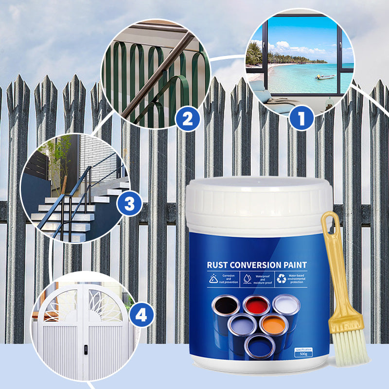 🔥2026 New Year Hot sale🔥Weatherproof Rust Converter Paint for Metal-6