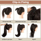 💜 LAST DAY PROMOTION - 50%OFF💜Curly Wavy Frizzy Hair Extension with Ponytail-10