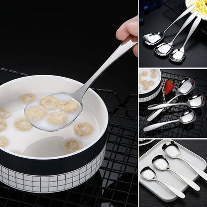 🥄Fyrkantig sked i rostfritt stål🥄Köp mer och få mer rabatt