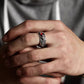 Rijkdom in de hand! Lucky Pixiu open ring met edelsteendecoratie