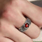 Rijkdom in de hand! Lucky Pixiu open ring met edelsteendecoratie