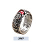 Rijkdom in de hand! Lucky Pixiu open ring met edelsteendecoratie