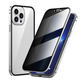 Magnetic double-sided anti-peep glass mobile phone case for iPhone-9