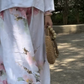 🌸🔥 Einfarbige Oberteile und Hosen mit weitem Bein und Blumenmuster