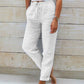 🌸Women's Elastic Waist Cotton Linen Casual Pants