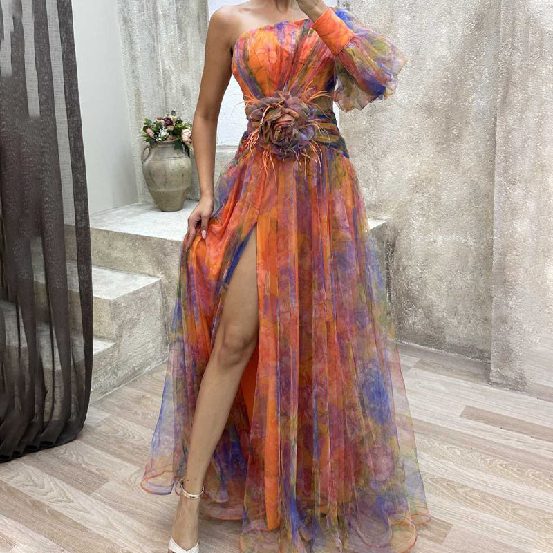 🌸Spring Specials💐 Women's Tulle Irregular Gown Dresses - free shipping-13