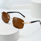 High Definition Rimless Protective Sunglasses-1