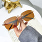 High Definition Rimless Protective Sunglasses-2