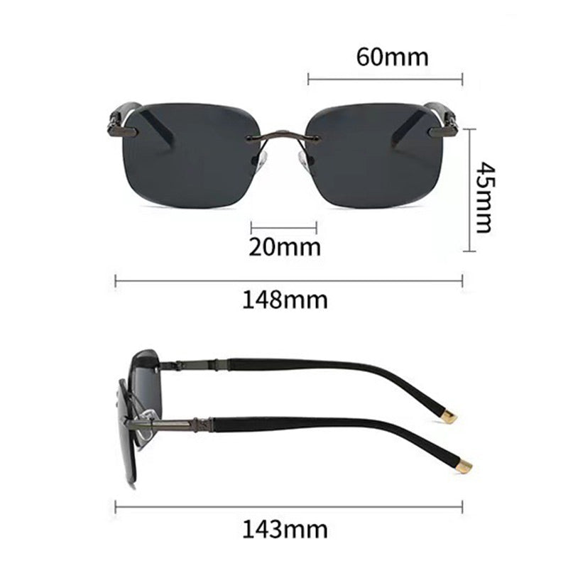 High Definition Rimless Protective Sunglasses-7
