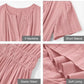 Ladies Casual Summer Short sleeve V-neck Long dresses