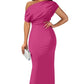 💖Limited Sale 50% OFF💖Frauen elegante feste Farbe trägerlose schlanke lange Kleider