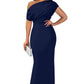 💖Limited Sale 50% OFF💖Frauen elegante feste Farbe trägerlose schlanke lange Kleider