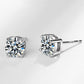 👸sparkling Moissanite Round Stud Ohrringe （50% Rabatt）