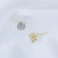 👸sparkling Moissanite Round Stud Ohrringe （50% Rabatt）