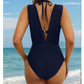 🩱Summer Explosion ☀️Women's Krawatte Solid Color Badeanzug 2-PCS-Set